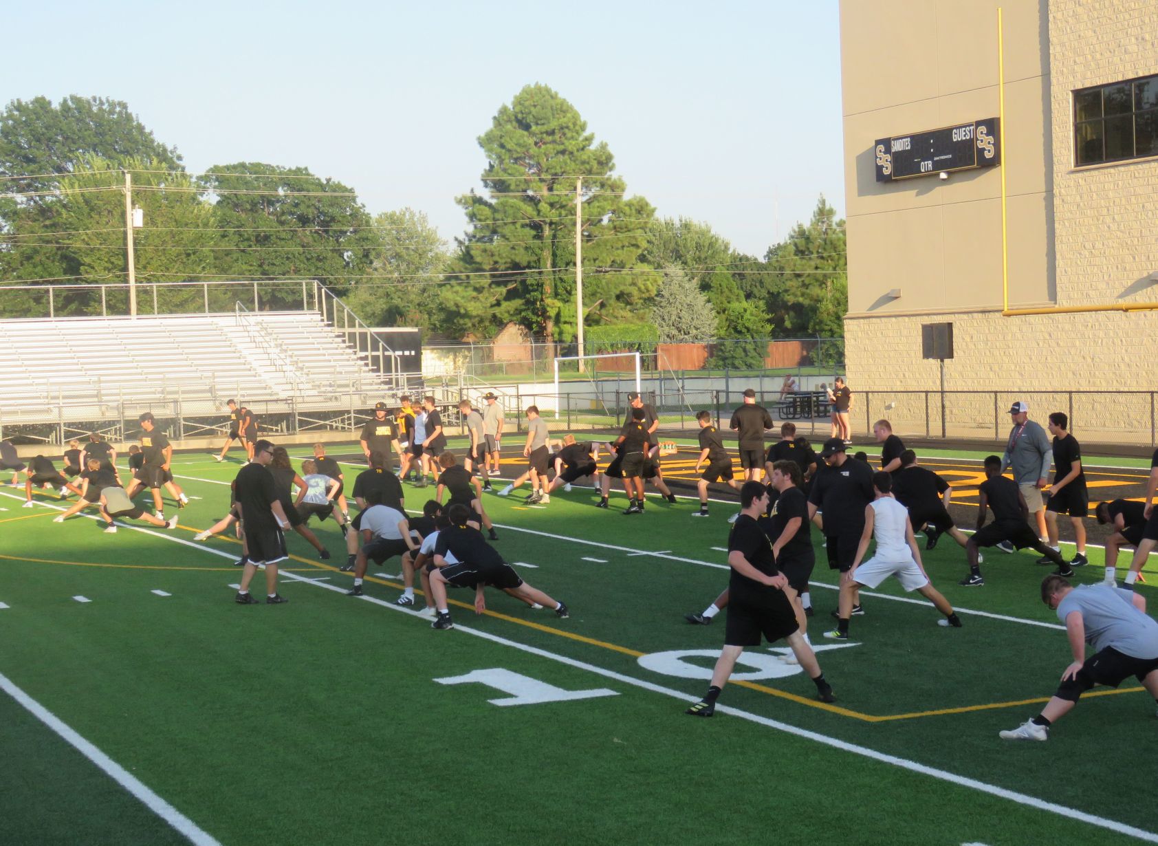 Sand Springs begins football practice
